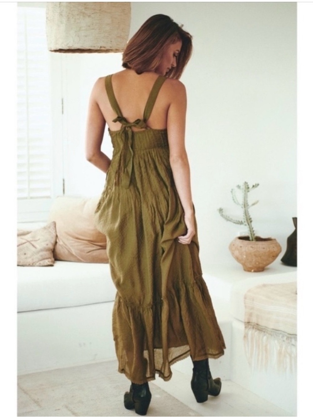 Free People Frankie Pintuck Maxi Sundress